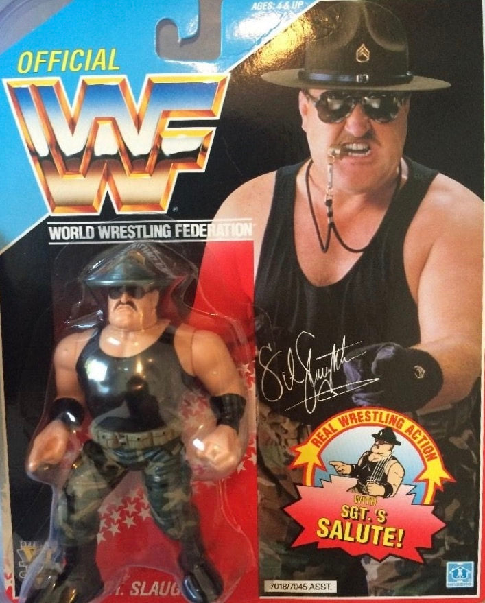 WWF Hasbro 3 Sgt. Slaughter with Sgt.'s Salute! Action & Toy Figures PWcatalog