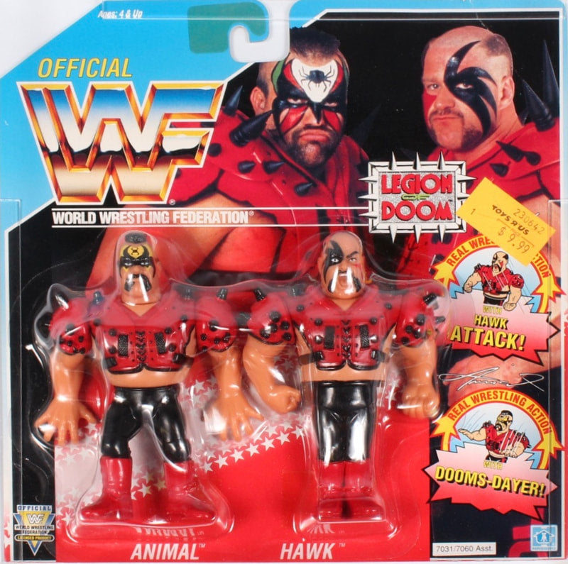 WWF Hasbro 4 Legion of Doom: Hawk with Hawk Attack! & Animal with Dooms-Dayer! Action & Toy Figures PWcatalog