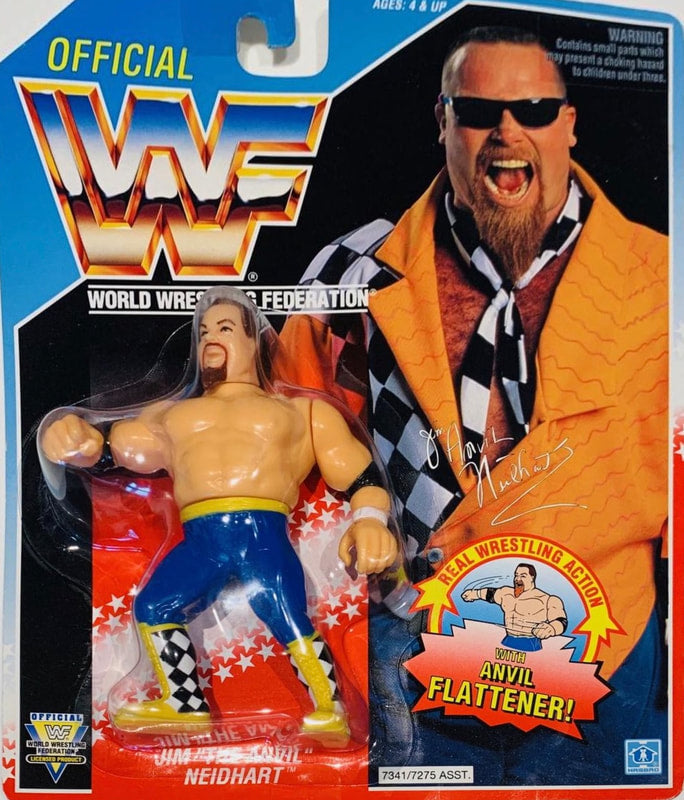 WWF Hasbro 5 Jim "The Anvil" Neidhart with Anvil Flattener! Action & Toy Figures PWcatalog