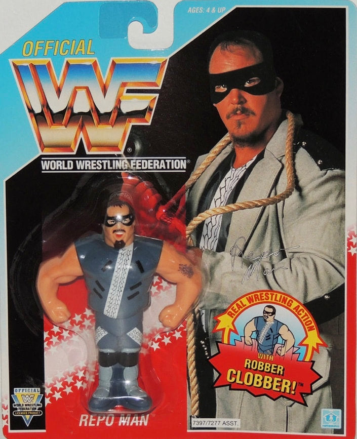 WWF Hasbro 6 Repo Man with Robber Clobber!