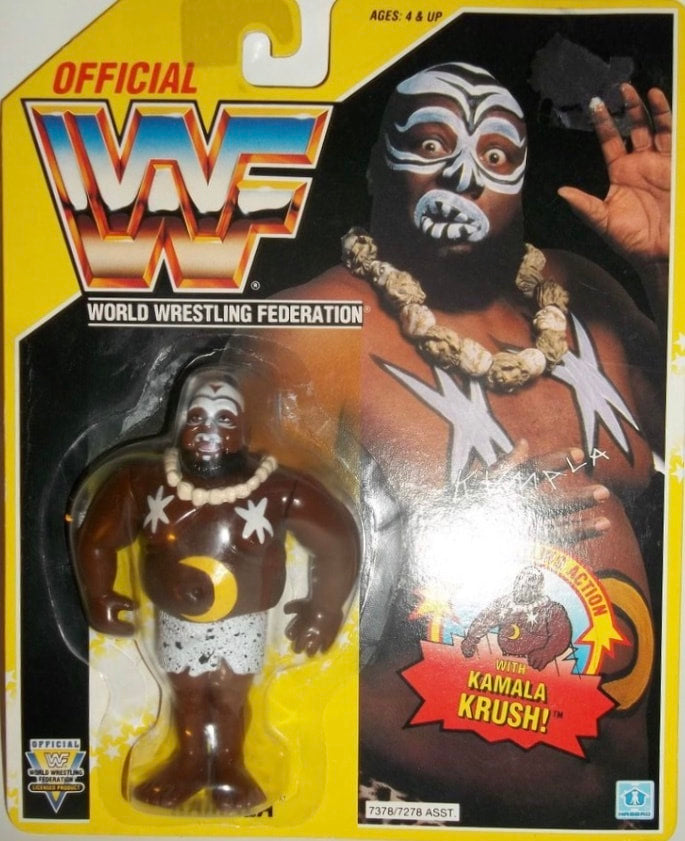 WWF Hasbro 7 Kamala with Kamala Krush! [With Moon on Belly, Unreleased] Action & Toy Figures PWcatalog