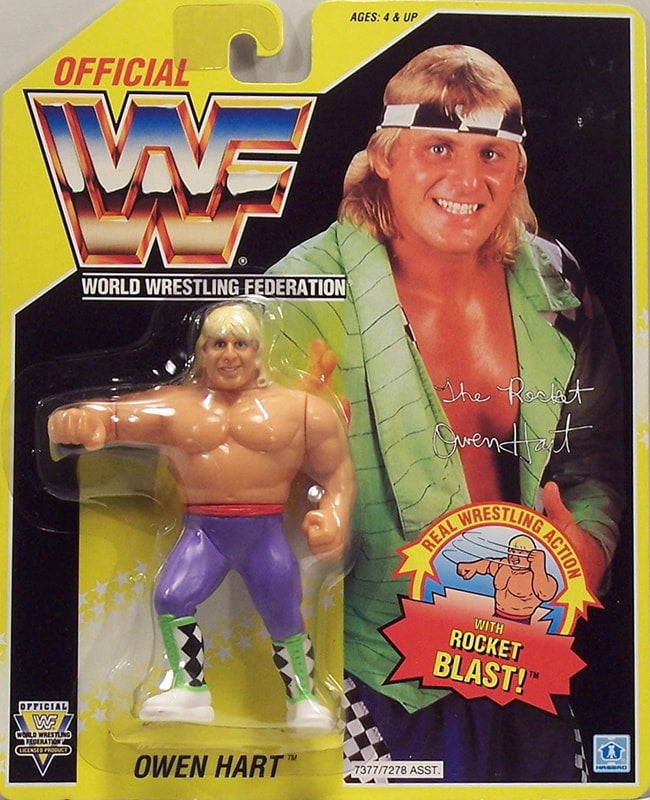 WWF Hasbro 7 Owen Hart with Rocket Blast! Action & Toy Figures PWcatalog
