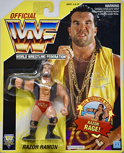 WWF Hasbro 7 Razor Ramon with Razor Rage! - image 2