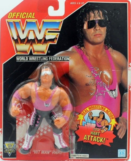 WWF Hasbro 8 Bret "Hitman" Hart with Hart Attack! Action & Toy Figures PWcatalog
