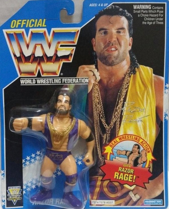 WWF Hasbro 10 Razor Ramon with Razor Rage! [With Purple Trunks] Action & Toy Figures PWcatalog