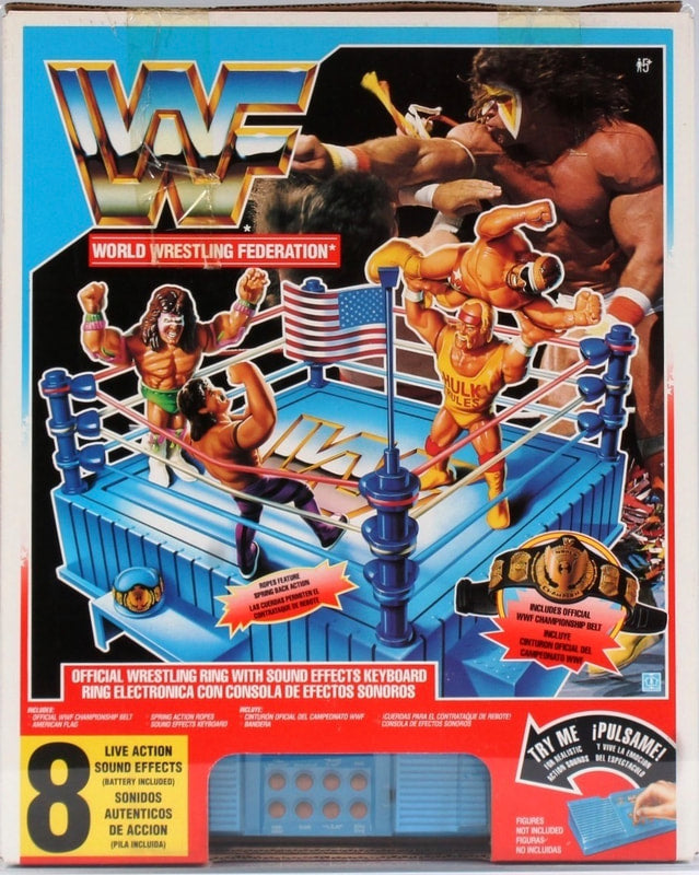 WWF Hasbro Wrestling Rings & Playsets: Official Wrestling Ring with Sound Effect Keyboard Action & Toy Figures PWcatalog