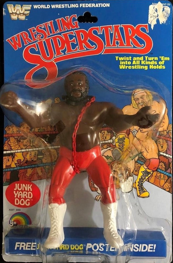 WWF LJN Wrestling Superstars 1 Junk Yard Dog [With Red Collar] Action & Toy Figures PWcatalog