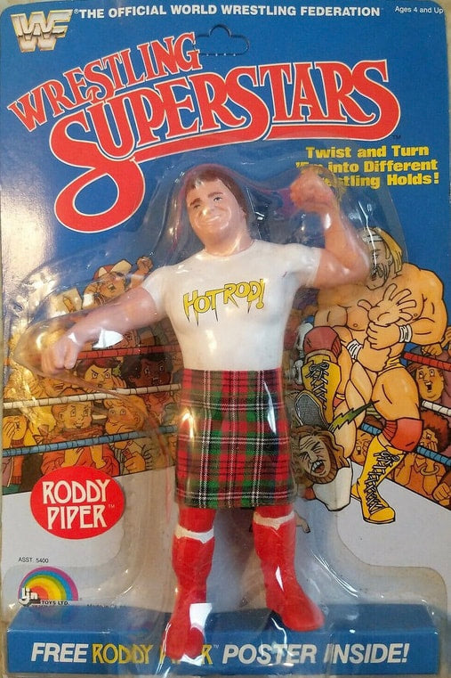 WWF LJN Wrestling Superstars 1 Roddy Piper [With Red Boots] Action & Toy Figures PWcatalog