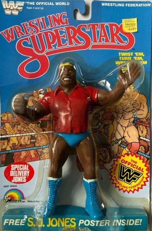 WWF LJN Wrestling Superstars 3 Special Delivery Jones [With Red Shirt]