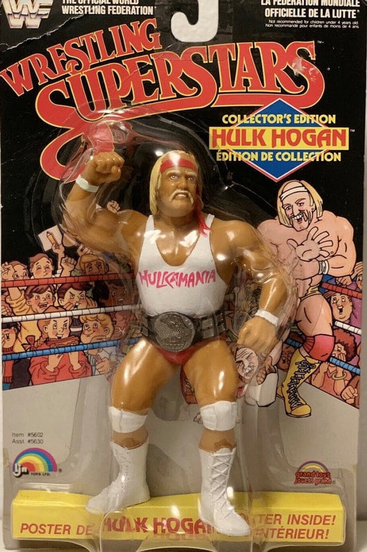 WWF LJN Wrestling Superstars 6 Hulk Hogan [With Red Trunks & White Shirt, Rerelease]