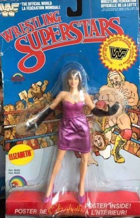 WWF LJN Wrestling Superstars 4 Elizabeth [With Purple Skirt] Action & Toy Figures PWcatalog