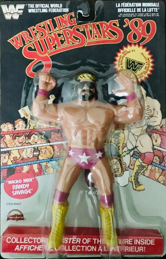 WWF LJN Wrestling Superstars 6 "Macho Man" Randy Savage [Rerelease] Action & Toy Figures PWcatalog