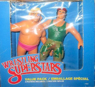 WWF LJN Wrestling Superstars Value Packs Adrian Adonis & Corporal Kirchner