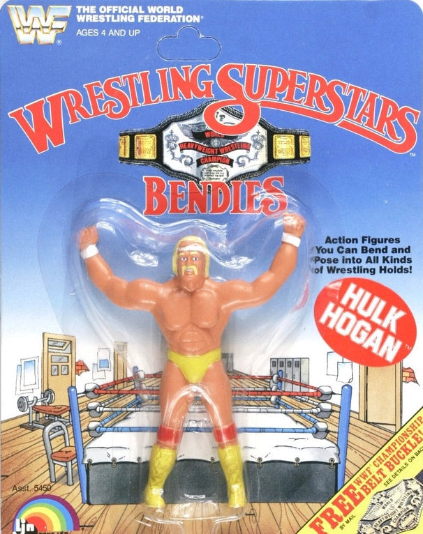 WWF LJN Wrestling Superstars Bendies Hulk Hogan