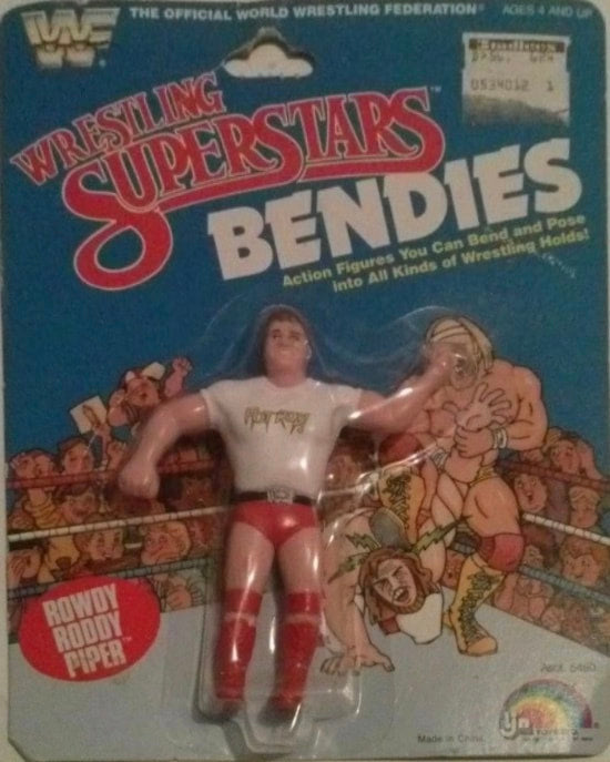WWF LJN Wrestling Superstars Bendies Rowdy Roddy Piper Action & Toy Figures PWcatalog
