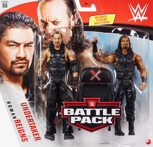 WWE Mattel Battle Packs 66 Undertaker & Roman Reigns