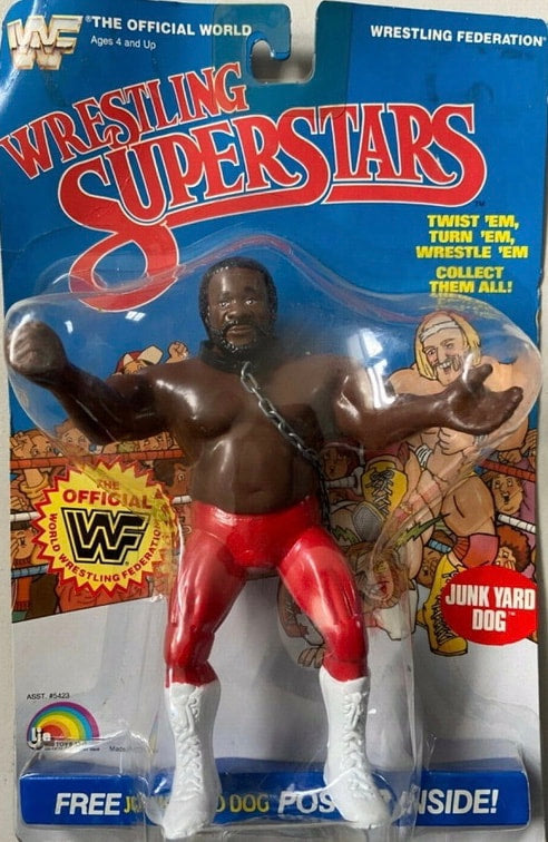 WWF LJN Wrestling Superstars 1 Junk Yard Dog [With Gray Collar] Action & Toy Figures PWcatalog
