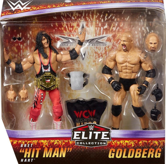 WWE Mattel 2-Packs Bret "Hit Man" Hart vs. Goldberg