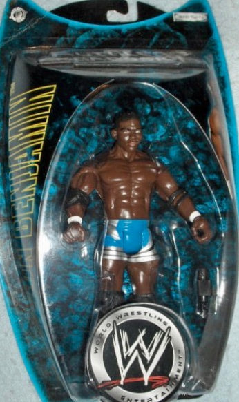 WWE Jakks Pacific Ruthless Aggression 11.5 Shelton Benjamin [With Blue Bikers]