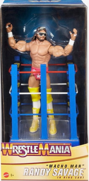 WWE Mattel WrestleMania 37 "Macho Man" Randy Savage [In Ring Cart]