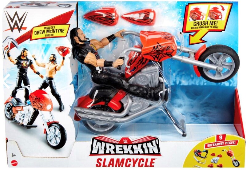 WWE Mattel Wrekkin' 3 Wrekkin Slamcycle [With Drew McIntyre] Action & Toy Figures PWcatalog
