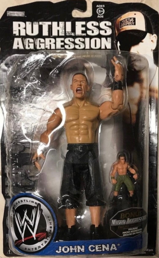 WWE Jakks Pacific Ruthless Aggression With Micro Aggression Series 1 John Cena