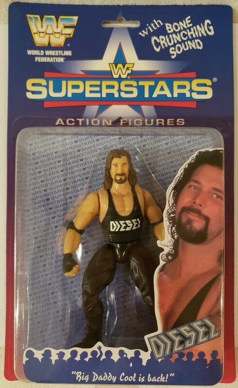 1996 WWF Jakks Pacific Superstars Series 1 Diesel [Butterfly Card]