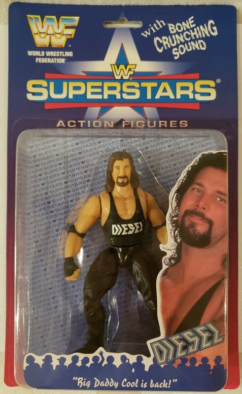1996 WWF Jakks Pacific Superstars Series 1 Diesel [Butterfly Card] Action & Toy Figures PWcatalog