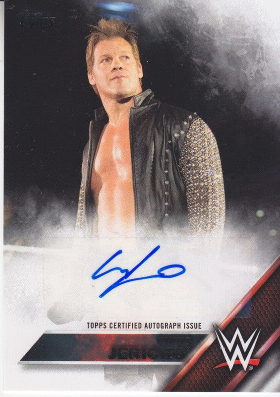 2016 Topps WWE Then, Now,Forever Chris Jericho autograph 2017 approx value:$20 PW Catalog