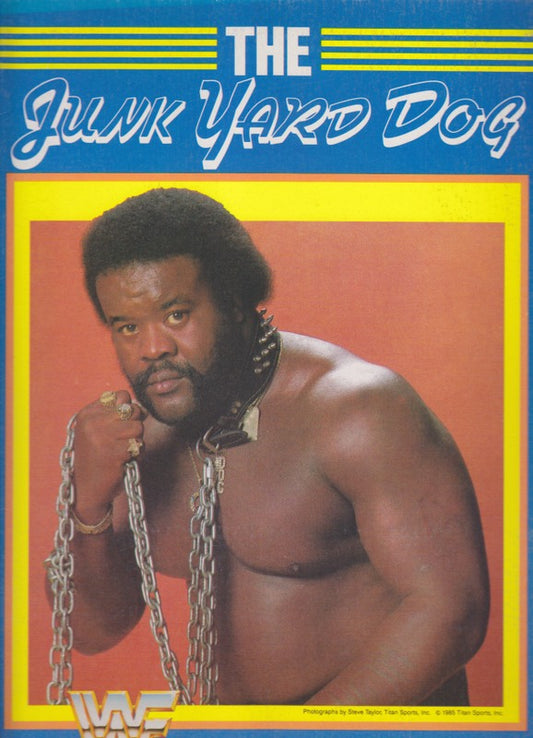 1985 WWF Junk Yard Dog school folder