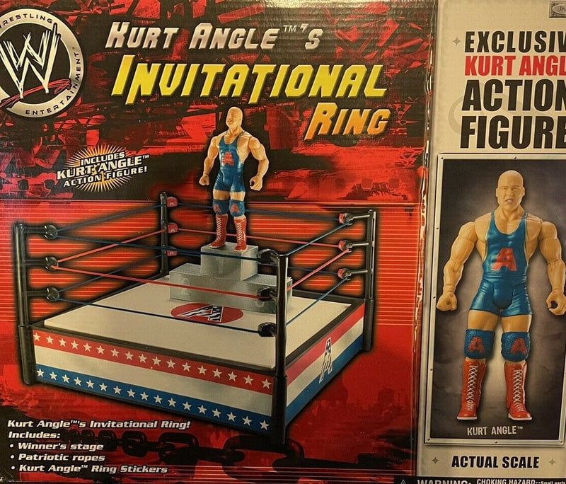 WWE Jakks Pacific Kurt Angle's Inviational Ring [With Kurt Angle] Action & Toy Figures PWcatalog