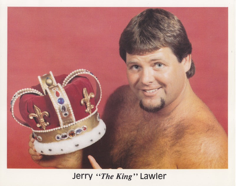1980s Memphis Wrestling Jerry "The King" Lawler Promo Photo