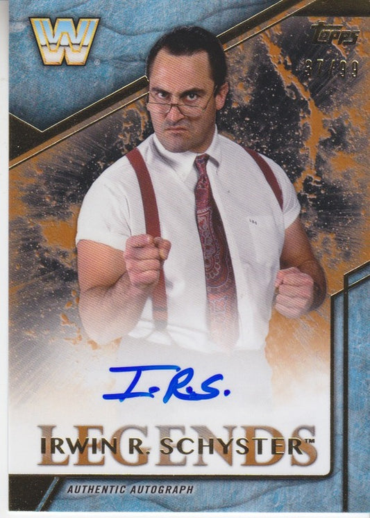2017 Topps WWE Legends Irwin R. Shyster auto 2018 approx value:$15