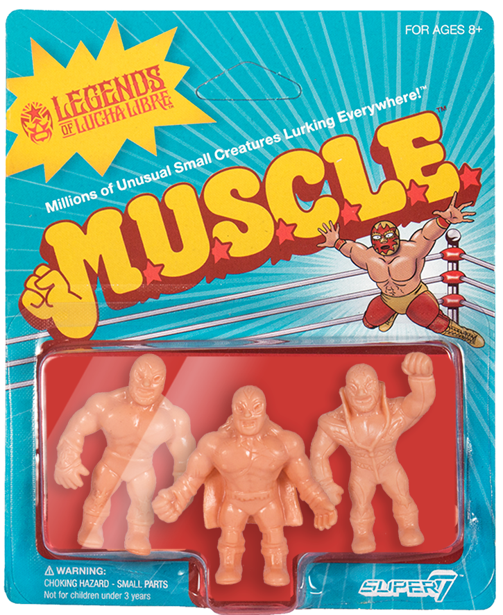 Super7 Legends of Lucha Libre M.U.S.C.L.E. Solar, Juventud Guitierrez & Super Astro