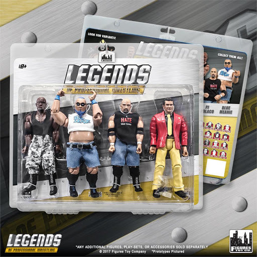 FTC Legends of Professional Wrestling [Modern] Multipack: New Jack, Blue Meanie, PJ Polaco & Jim Cornette Action & Toy Figures PWcatalog