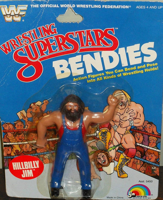 WWF LJN Wrestling Superstars Bendies Hillbilly Jim