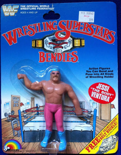 WWF LJN Wrestling Superstars Bendies Jesse "The Body" Ventura