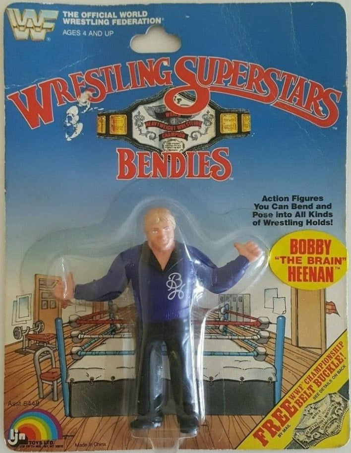 WWF LJN Wrestling Superstars Bendies Bobby "The Brain" Heenan