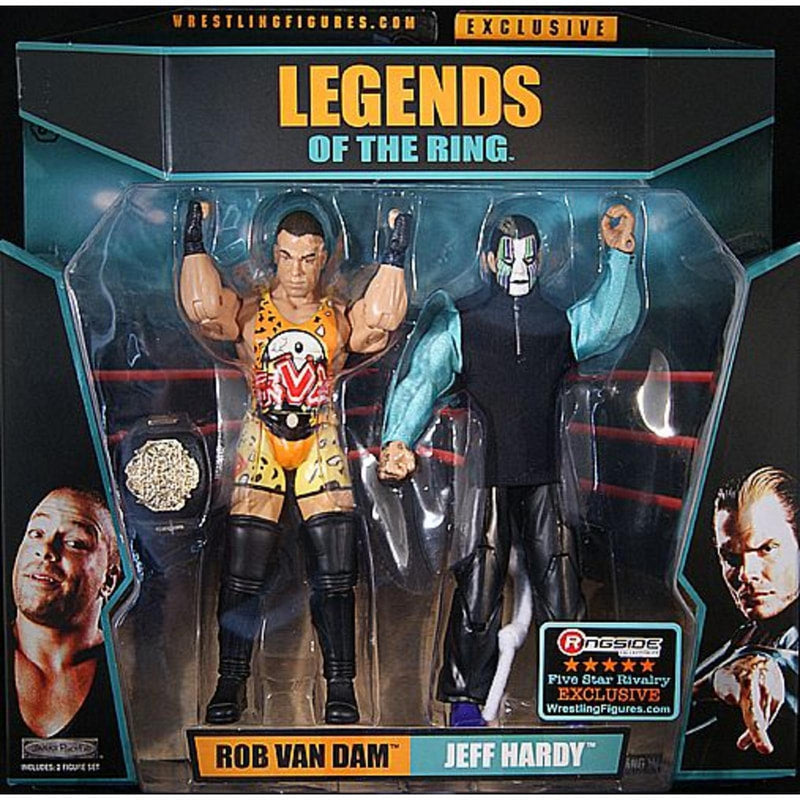 TNA/Impact Wrestling Jakks Pacific Legends of the Ring "Five-Star Rivalry": Rob Van Dam & Jeff Hardy [Exclusive] Action & Toy Figures PWcatalog