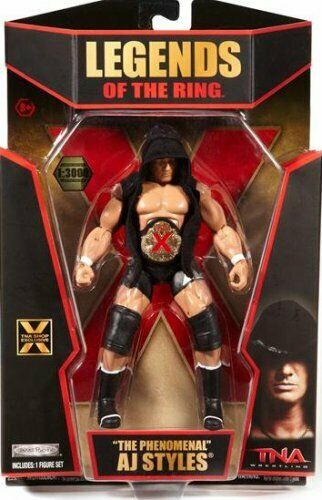 TNA/Impact Wrestling Jakks Pacific Legends of the Ring "The Phenomenal" AJ Styles [Hooded Variant, Exclusive]