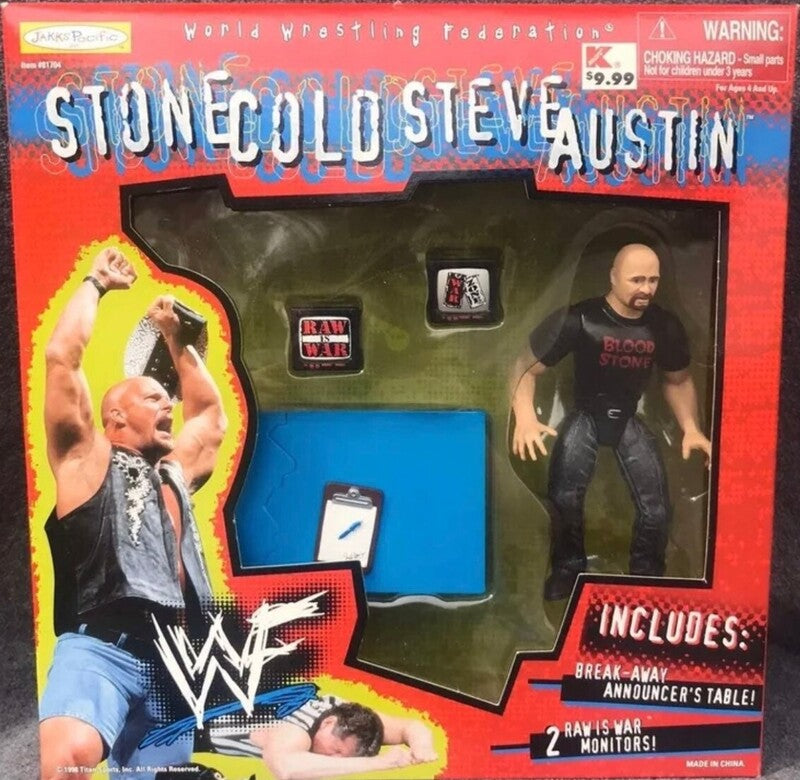 2000 WWF Jakks Pacific Stone Cold Steve Austin with Grapple Gear [Exclusive] Action & Toy Figures PWcatalog