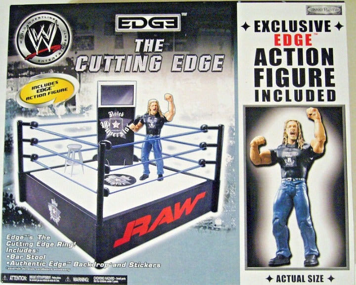WWE Jakks Pacific The Cutting Edge Ring [Raw Edition, With Edge] Action & Toy Figures PWcatalog