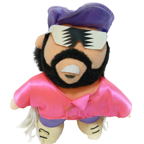 Roller Tron Wrestlefest Pro-Wrestling Plush Wrestlers 1 "Macho Man" Randy Savage