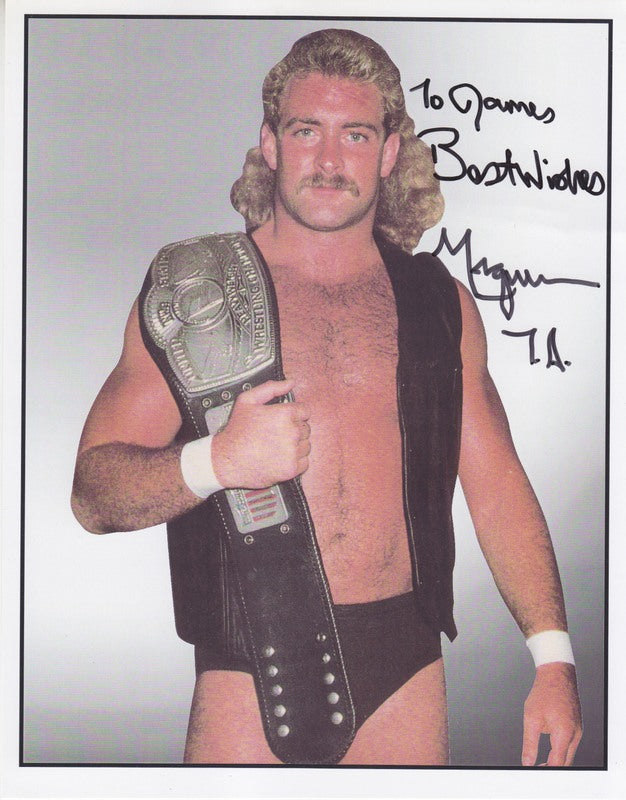 2005 NWA UNITED STATES CHAMPION Magnum T.A (Signed) Wrestle Reunion 8x10 Promo Photo