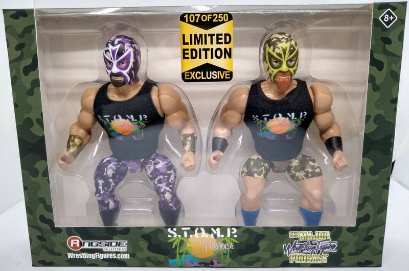 Major Wrestling Figure Podcast Matt Cardona & Brian Myers [S.T.O.M.P. In Paradise Edition, Exclusive] Action & Toy Figures PWcatalog