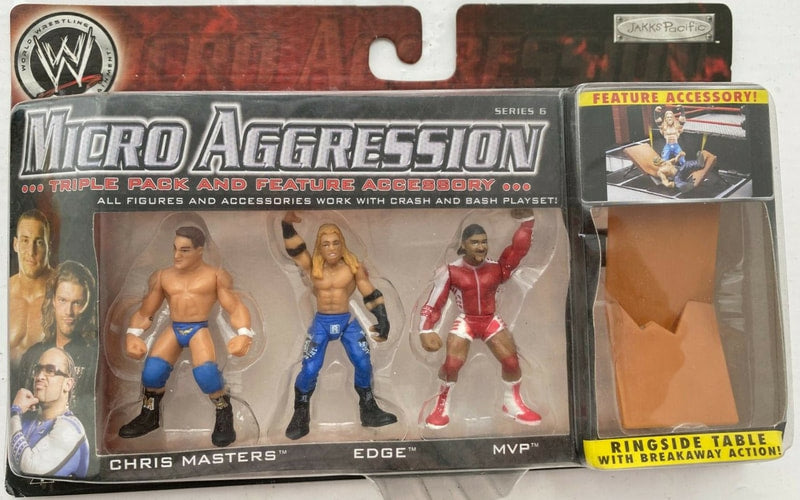 WWE Jakks Pacific Micro Aggression 6 Chris Masters, Edge & MVP