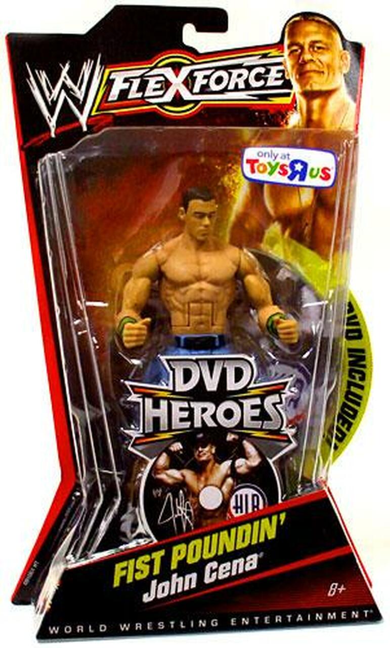 WWE Mattel Flex Force DVD Heroes Fist Poundin' John Cena