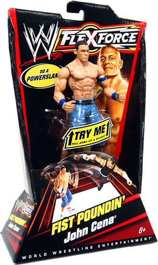 WWE Mattel Flex Force 1 Fist Poundin' John Cena [With Blue Jorts & Wristbands]