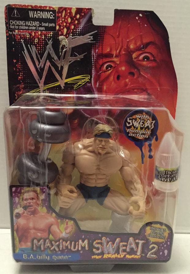 1999 WWF Jakks Pacific Maximum Sweat Series 2 B.A. Billy Gunn