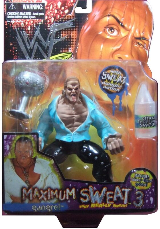 1999 WWF Jakks Pacific Maximum Sweat Series 3 Gangrel [With Blue Shirt] Action & Toy Figures PWcatalog